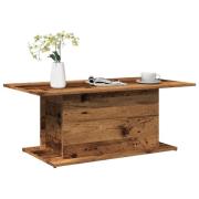 vidaXL Soffbord åldrat trä 102x55,5x40 cm konstruerat trä