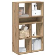 vidaXL Bokhylla artisan ek 66x31x112 cm konstruerat trä
