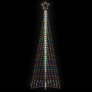 vidaXL LED julgran 495 LEDs flerfärgad 300,5 cm