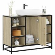 vidaXL Tvättställsskåp sonoma-ek 80x33x60 cm konstruerat trä