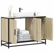 vidaXL Tvättställsskåp sonoma-ek 90x33x60 cm konstruerat trä