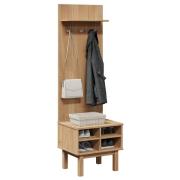 vidaXL Hallmöbel OTTA 50x40x160 cm massiv furu
