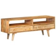vidaXL Tv-bänk 110x30x41 cm massivt mangoträ