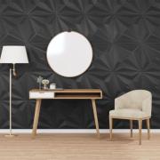vidaXL Väggpaneler 24 st svart 50x50 cm XPS 6 m² stjärna