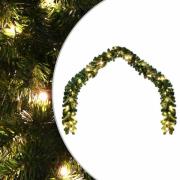 vidaXL Julkrans med LED-lampor 10 m