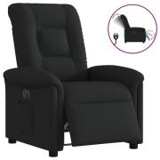 vidaXL Elektrisk reclinerfåtölj svart tyg