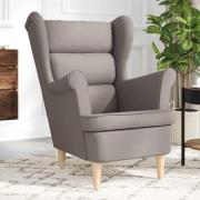 vidaXL Fåtölj taupe 74x84x100 cm tyg
