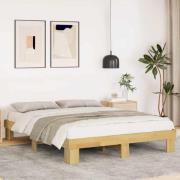 vidaXL Sängram utan madrass 150x200 cm massivt trä ek