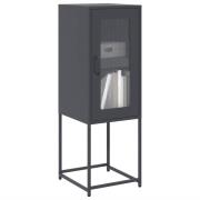 vidaXL Skänk antracit 36x39x107 cm kallvalsat stål