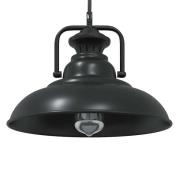 vidaXL Taklampa E27 svart Ø 31 cm järn