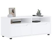 vidaXL TV-bänk VISNES vit 100x40x38 cm konstruerat trä