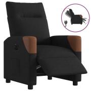 vidaXL Elektrisk reclinerfåtölj svart tyg