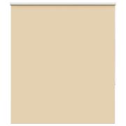 vidaXL Rullgardin mörkläggningsbar beige 140x150 cm tyg bredd 136,6 cm