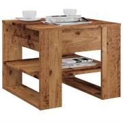 vidaXL Soffbord gammalt trä 55,5x55x45 cm konstruerat trä