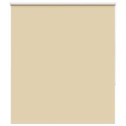 vidaXL Rullgardin mörkläggningsbeige 140x175 cm tyg bredd 136,6 cm