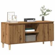 vidaXL Tv-bänk artisan ek 102x35x50 cm konstruerat trä