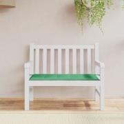 vidaXL Bänkdyna för trädgården grön 120x50x4 cm oxfordtyg