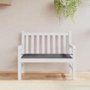 vidaXL Bänkdyna för trädgården antracit 100x50x4 cm oxfordtyg