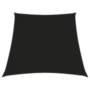 vidaXL Solsegel oxfordtyg trapets 3/5x4 m svart