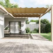 vidaXL Markis vertikal beige 300x360 cm oxfordtyg