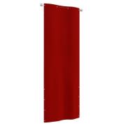 vidaXL Balkongskärm röd 80x240 cm oxfordtyg