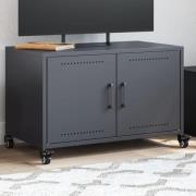 vidaXL Tv-bänk antracit 68x39x43,5 cm kallvalsat stål