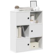 vidaXL Bokhylla vit 60x24x76,5 cm konstruerat trä