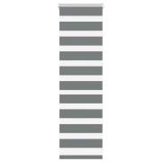vidaXL Rullgardin zebra mörkgrå 50x100 cm tyg bredd 45,9 cm polyester