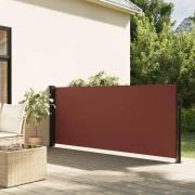 vidaXL Indragbar sidomarkis brun 120x500 cm