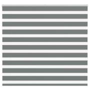 vidaXL Rullgardin zebra mörkgrå 160x150 cm tyg bredd 155,9cm polyester