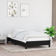 vidaXL Sängram utan madrass svart 90x190cm tyg