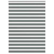 vidaXL Rullgardin zebra mörkgrå 155x230 cm tyg bredd 150,9cm polyester