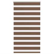 vidaXL Rullgardin zebra brun 85x150 cm tyg bredd 80,9 cm polyester