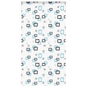 vidaXL Duschrullgardin med kassett 130x240 cm tyg bredd 126 cm
