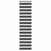 vidaXL Rullgardin zebra svart 55x230 cm tyg bredd 50,9 cm polyester
