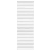vidaXL Rullgardin zebra vit 85x230 cm tyg bredd 80,9 cm polyester