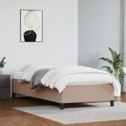 vidaXL Sängram cappuccino 80x200 cm konstläder