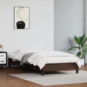 vidaXL Sängram brun 80x200 cm konstläder