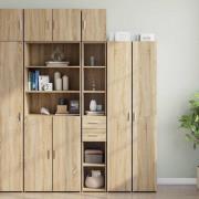 vidaXL Förvaringsskåp smalt sonoma ek 30x42,5x225 cm konstruerat trä
