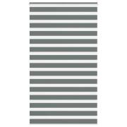 vidaXL Rullgardin zebra mörkgrå 120x230 cm tyg bredd 115,9cm polyester