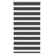 vidaXL Rullgardin zebra svart 70x100 cm tyg bredd 65,9 cm polyester