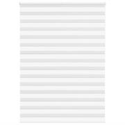 vidaXL Rullgardin zebra vit 155x200 cm tyg bredd 150,9 cm polyester