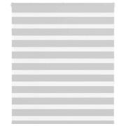 vidaXL Rullgardin zebra ljusgrå 130x150 cm tyg bredd 125,9cm polyester