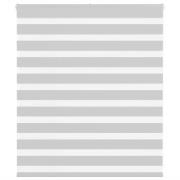 vidaXL Rullgardin zebra ljusgrå 120x100 cm tyg bredd 115,9cm polyester
