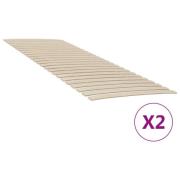 vidaXL Ribbotten med 48 ribbor 2 st 80x200 cm