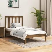 vidaXL Sängram honungsbrun massiv furu 100x200 cm