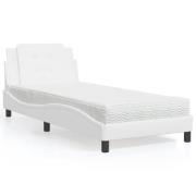 vidaXL Bed Frame without Mattress "Zadar" Dark Grey 107x203 cm Velvet