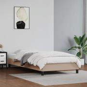 vidaXL Sängram cappuccino 90x190 cm konstläder