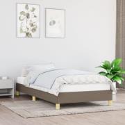 vidaXL Sängram utan madrass Taupe 80x200cm tyg
