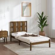 vidaXL Sängram honungsbrun massiv furu 100x200 cm enkelsäng